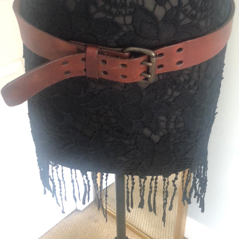 Soft leather belt